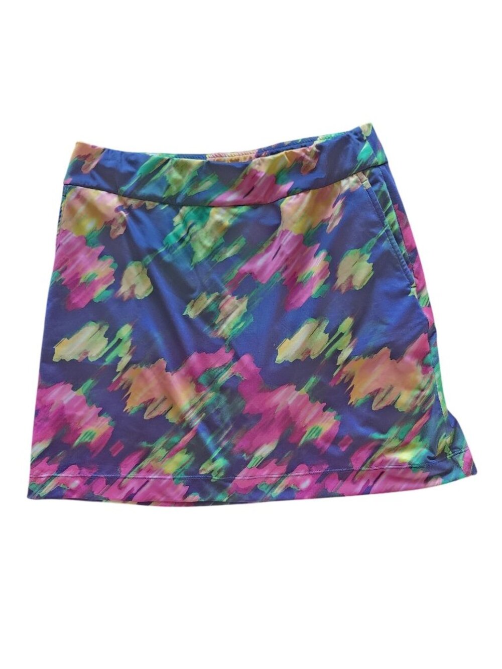 Colorful Abstract Print Skort By EP New York In Size Small